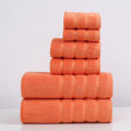 Miniatyrbilde 4 av 4: Charm Håndkle Standard Medium Bad Oransje, 1 stk 70*140cm + 2 stk 35*75cm, Håndkle Hjemmehåndkle