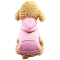 Miniatyrbillede 2 af 3: Varmt Hundetøj med Lomme til Hvalpe - Vinter- og Efterårstøj (Størrelse S Pink Pink S