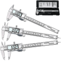 Miniatyrbilde 1 av 4: 1 stk. 0-150mm LCD Digital Skyvelære i Rustfritt Stål Høy-presisjons Elektronisk Linjal Måler Metall Mikrometer Måleverktøy