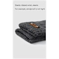 Miniatyrbillede 2 af 5: Vinterhandsker Touchscreen Dobbeltlags Elastisk Termisk Strikket Foring Varme Handsker til Koldt Vejr Gray large size touch screen Male/Young Student