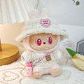 Miniatyrbild 1 av 5: /RYI/ Mini Kläder för Labubu Set Gosiga Labubu Kläder Söt Hatt och Klädset Labubu Kläder 23 as color(no doll)