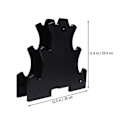 Miniatyrbillede 3 af 3: 2 stk. Praktisk Dumbbell Beslag Dumbbell Stativ Dumbbell Holder Til Hjemme Gym Sort 32X8CM Black 32X8CM