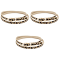 Miniatyrbild 2 av 2: 3-pack Damkläder Tunna Bälte Set Konstläder Tunna Midjebälte För Klänningar (Leopard)3-pack 3pcs