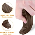 Miniatyrbillede 1 af 5: RYI) Dørstopper, 1-pakke (Brun) Premium gummistøddæmper