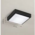 Miniatyrbilde 1 av 5: Vanntett LED Taklampe, LED Taklampe IP65 for Stue, Bad, Kontor, Utendørs Veranda og Mer (18w + Hvit Lys D)