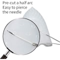 Miniatyrbild 5 av 5: 2 st Halvcirkelformade Hål Highlight Hätta Återanvändbar Highlight Hätta Silikon Förborrade Hår Highlight Hätta Tjock Hårhätta För Highlights DIY Färgning Highlight C