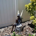 Miniatyrbillede 3 af 3: Turek Sidden Fe-Havefigur i Harpiks...