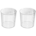 Pikkukuva 1 / 3: 2 kpl Roska-astia Toimisto Pieni Roskakori Makuuhuone Roskakori Roska-astia Keittiö Roskakori Jäte Transparent 16.5x15.5cm
