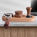 Miniatyrbillede 3 af 4: 51/53mm Træ Kaffeknaster Mat Presse Pulver Kaffe Presset Pulver Holder Kaffe Apparat Opbevaring