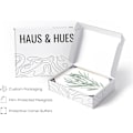 Miniatyrbild 3 av 5: Haus and Hues Inramade Botaniska Tryck - Set om 4 Inramade Växtbilder Väggkonst, Botanisk Dekor, Eukalyptus Dekor, (8X10 Beige Inramad)