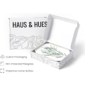 Miniatyrbilde 3 av 5: Haus and Hues Innrammede Botaniske Trykk - Sett med 4 Innrammede Plantebilder Veggkunst, Botanisk Dekor, Eukalyptus Dekor, (8X10 Beige Innrammet)
