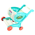 Miniatyrbild 2 av 3: 1 st Mini Supermarknadsvagn Leksak Barn Simulerings Shopping Cart Toy Blå 30.5X25X22CM Blue 30.5X25X22CM