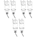Miniatyrbilde 3 av 3: 6 stk 350 ml Plastkaniner Vannmater Hengende Fontener Dyre Drikkflaske 6 stk 5,2X5,2X23CM 6 pcs 5.2X5.2X23CM