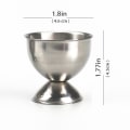 Miniatyrbilde 4 av 5: Skje-eggkopp for koking av myke egg - Eggelokk i rustfritt stål - Slitesterk eggappåner - Gratis eggknuser og 5 stykker