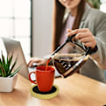 Miniatyrbillede 4 af 5: Tekopvarmer, 3 Temperaturindstillinger USB Kaffekopvarmer, Hærdet Glas Elektriske Drikkevarmere