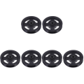 Miniatyrbilde 1 av 2: 6 stk Plastlager Hjul Praktisk Jernkjerne Hjul Treningsutstyr Tilbehør 6 stk 10X10CM 6 pcs 10X10CM