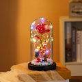 Miniatyrbillede 1 af 4: Evighed i glas LED-lys rose Valentinsdag send kæreste atmosfære arrangement lampe skrivebord placeret lys ornamenter