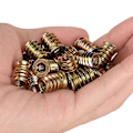 Miniatyrbillede 3 af 5: 100 stk. M6 X 15mm Møbel Skrue I Møtrik Gevind