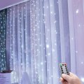 Miniatyrbild 4 av 5: Inomhus Strängljus, 3m x 3m, 300 LED-lampor med 8 lägen Fjärrkontroll Justerbar ljusstyrka, Ramadan Dekoration, Sovrum, Fönster, Jul (vit)