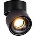 Miniatyrbillede 1 af 5: 7w Loftlampe Led Downlight, Justerbar Lampe Kropsvinkel, Indendørs Loftlampe, 10*10*10 (sort+varmt hvid)