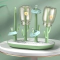 Miniatyrbilde 2 av 5: Babyflaske Tørkerack Grønn Babyflaske Tørker Avtakbar Flasketørker 4 Store Og 8 Små Stativ, Flasketørkerstativ For Flasker, Smokker, Bre