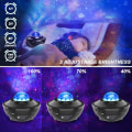 Miniatyrbilde 3 av 5: USB nattlys Bluetooth musikkprojektor stjernehimmel projeksjonslys stjernehimmel rotasjon stjernehimmel svart lys