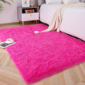 Miniatyrbild 1 av 5: 4 x 5,2 fot Rosa Mjuk och Fluffig Matta för Sovrum, Barnrum, Plush Shaggy Barnmatta, Pälsliknande Matta för Pojkar och Flickor, College Dorm Fuzzy