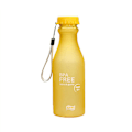 Pikkukuva 1 / 2: 550 ml:n Muovi Frostattu Veden Juomapullo, Rikkomaton, Vuotamaton, BPA-vapaa, Joogalle, Juoksulle, Ulkoilulle (Vaaleanpunainen) Yellow 550ml
