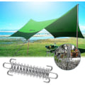Miniatyrbild 3 av 3: Dragfjäder spiralfjäder för campingtält markisfästen (10 stycken, silver)