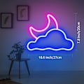 Miniatyrbild 4 av 5: Neonljus, Moln och Måne LED-Neonljus, Neonljusskylt för Väggdekoration USB-Driven LED-Neonljus för Sovrum, Barnrum, Bröllop, Festdekoration