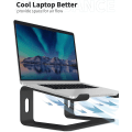Miniatyrbillede 4 af 5: Laptop Stativ Laptop Stativ Kompatibel Med Mac Macbook Pro Air, Ergonomisk Stativ Kompakt Monteringsbeslag Til 10-15,6 Tommer Laptop, Ls1 Sort