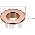 Miniatyrbillede 2 af 4: Vask Overløbsdæksler Køkken Badeværelse Vask Overløbsring Bassin Trim Rose Guld Rose Gold