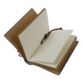 Miniatyrbillede 5 af 5: Delikat Cool Klassisk Vintage Læderbundet Tomme Sider Journal Dagbog Notesbog