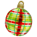 Miniatyrbillede 1 af 5: Udendørs Julepynt PVC Oppustelig Dekoreret Bold Med Oppustelig Pumpe 60cm I Diameter Havegård E