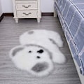 Miniatyrbilde 2 av 5: Plysj Teppe i Kunstig Pels, Imitert Saueskinn, Ultramyk, Silky Shaggy Teppe for Stue, Soverom, Buet Vindu, Koala Koala