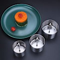 Miniatyrbillede 4 af 5: 3 sæt sushi-fremstillingsforme i rustfrit stål, runde kageringe til formning af kager med skubber, madpræsentationsringe, tunform