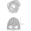 Miniatyrbillede 4 af 5: Unisex Strikket Goggles Beanie - Vinter Stilfuld Skull Varmt Hætte, Udendørs Sportsmode Fleeceforet Strækbar Hat