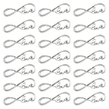 Miniatyrbillede 3 af 3: 50 stk. Vedhæng til Smykkefremstilling, Charms, DIY-Vedhæng, Legering, Sølv Silver