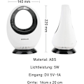 Miniatyrbild 4 av 5: USB-driven Myggdödande Lampa, Myggdödande Lampa, Elektrisk Myggdödare, Ljudlös, Strålningsfri, LED Inomhus Myggfälla