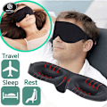 Miniatyrbilde 4 av 5: Nytt høykvalitets flypute i memory foam, reisesett med øyemaske, ørepropper og bagasjelapp_xrzi