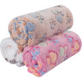 Miniatyrbilde 1 av 5: Myk og varm dyrefleece teppe seng matte teppe pute hund valp dyr 3 stykker Ps016rosa+beige+kaffe,76x52