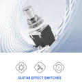 Miniatyrbillede 2 af 4: 5 stk. 6-bens DP-DT Latching Stomp Fodkontakt Pedal Guitar Push Button Metal True Bypass AC 250V/2A 12