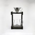 Miniatyrbillede 2 af 4: Manuel Håndbrygget Dryp Kaffe Filter Kop Træbeslag Kaffe Stativ