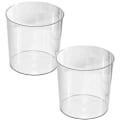 Pikkukuva 2 / 3: 2 kpl Roska-astia Toimisto Pieni Roskakori Makuuhuone Roskakori Roska-astia Keittiö Roskakori Jäte Transparent 16.5x15.5cm