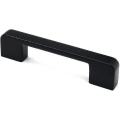 Miniatyrbilde 2 av 5: 10-pakning Matte Svart Sink Legering Skap- og Skuffehåndtak 106mm Lange