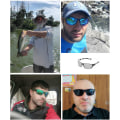 Miniatyrbilde 3 av 5: Polariserte Sports Solbriller For Menn Kjøring Sykling Fiske Solbriller 100% UV Beskyttelse Briller Svarte Linser Black Lens