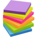 Miniatyrbild 2 av 3: Sticky Notes 2x2 Tum Briljant Färger Självhäftande Block 6 Block/förpackning 100 Ark/block Totalt 600 Ark
