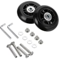 Miniatyrbillede 1 af 5: 2 stk. kuffert hjul udskiftningshjul leje reparation til bagage kuffert 70×24mm, sort-FS5-
