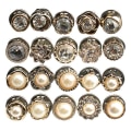Pikkukuva 1 / 3: 20 kpl Helminappeja Vaatteisiin Vintage Koristenapit DIY Vaatetarvikkeet 1,7X1,7CM