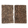 Miniatyrbild 2 av 3: 2 st Reptilträd Bark Terrarium Trä Bark Reptilplattform Reptil Bark Plattform Terrarium Dekoration 30X 30X20X2CM